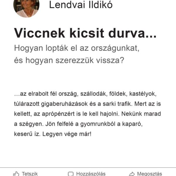 VICCNEK KICSIT DURVA...