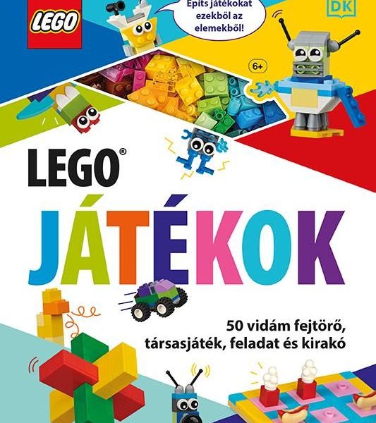 LEGO JÁTÉKOK - 50 VIDÁM FEJTÖRŐ, TÁRSASJÁTÉK, FELADAT ÉS KIRAKÓ