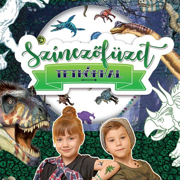 SZÍNEZŐFÜZET TETKÓKKAL - DINOSZAURUSZOK