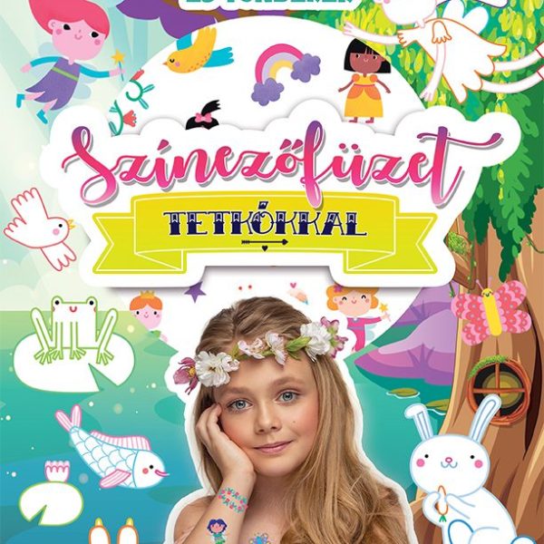 SZÍNEZŐFÜZET TETKÓKKAL - KIRÁLYLÁNYOK ÉS TÜNDÉREK