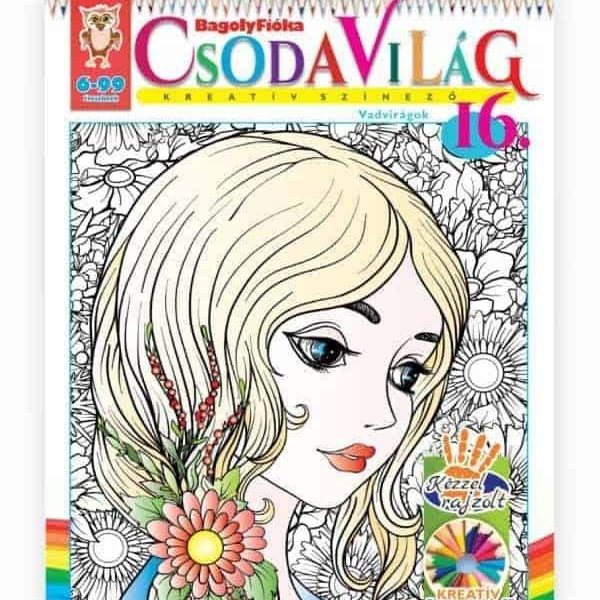 CSODAVILÁG KREATÍV SZÍNEZŐ 16. - VADVIRÁGOK