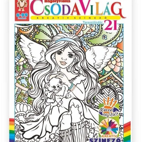 CSODAVILÁG KREATÍV SZÍNEZŐ 21. - TAVASZTÜNDÉR