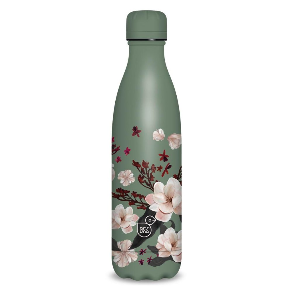 DUPLAFALÚ FÉMKULACS-500ML PFLOWERY PINK (5375) 24