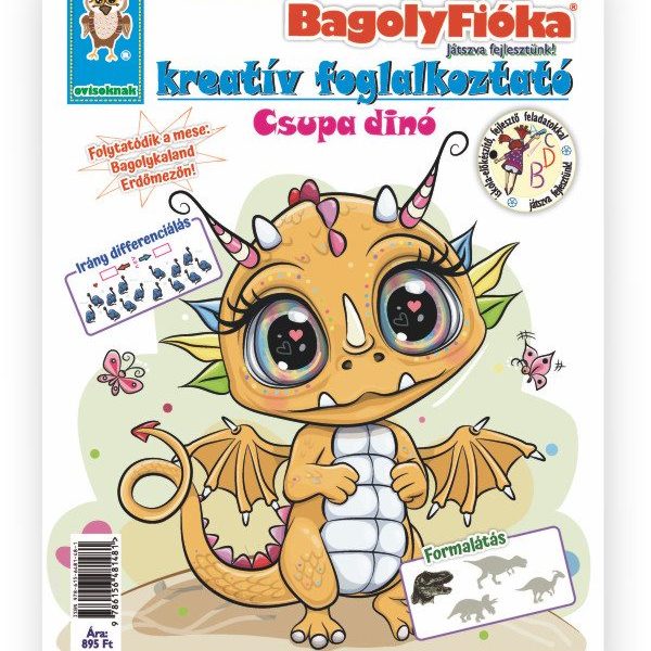 BAGOLYFIÓKA KREATÍV FOGLALKOZTATÓ FÜZET - CSUPA DÍNÓ