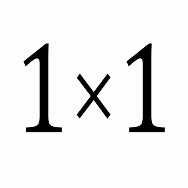 1 × 1