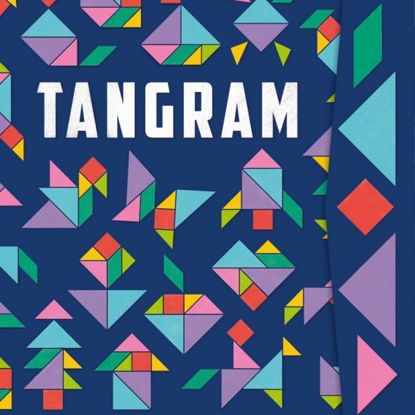 TANGRAM - KÉK - 120 TANGRAM MINTA ÉS 7 MÁGNESES ELEM