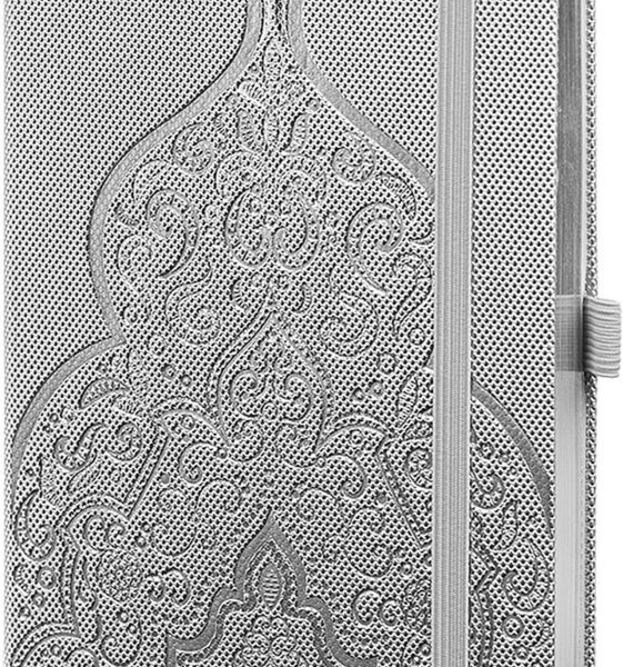 CASTELLI NOTESZ A5 ORIENTAL CHARME SILVER ARABESQUE