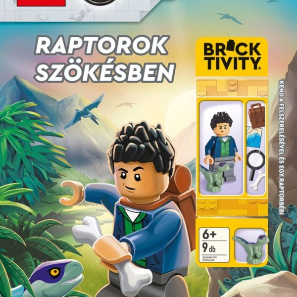 LEGO JURASSIC WORLD - RAPTOROK SZÖKÉSBEN  - JÁTÉK, FELADVÁNYOK, KÉPREGÉNY!