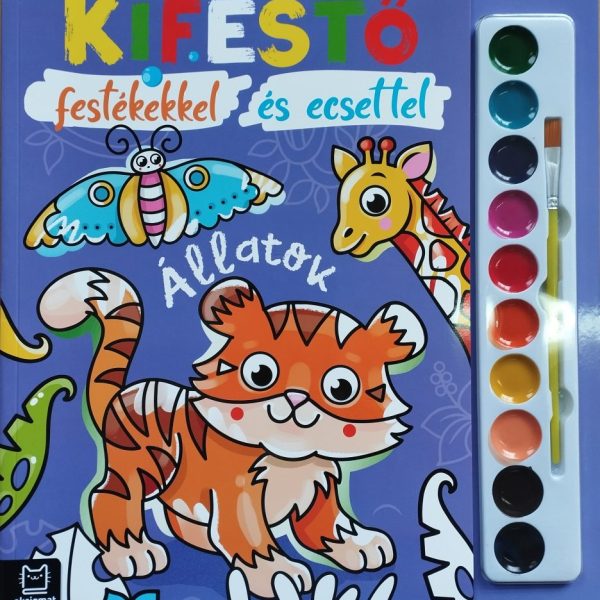 KIFESTŐ FESTÉKEKKEL ÉS ECSETTEL - ÁLLATOK