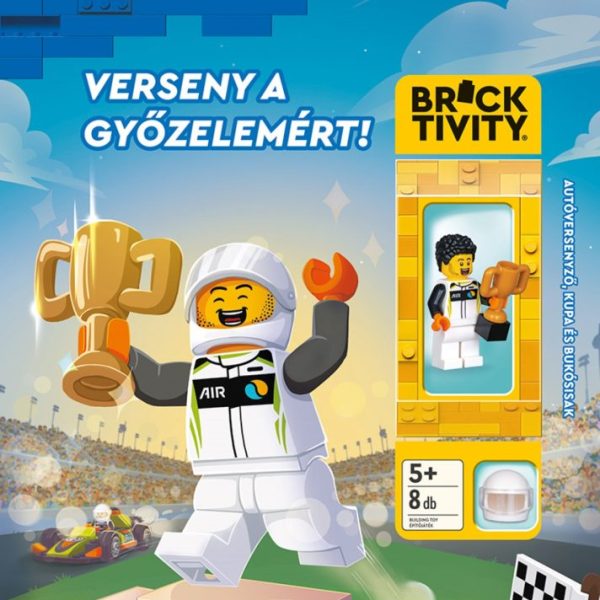 LEGO CITY - VERSENY A GYŐZELEMÉRT - AUTÓVERSENYZŐ, KUPA ÉS BUKÓSISAK