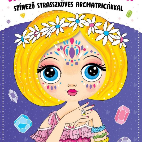 RAGYOGÓ ÉKKÖVEK - SZÍNEZŐ STRASSZKÖVES ARCMATRICÁKKAL