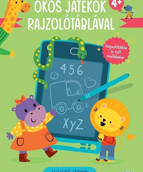 OKOS JÁTÉKOK RAJZOLÓTÁBLÁVAL (4+) - BETŰK, SZÁMOK ÉS SOK MÁS!