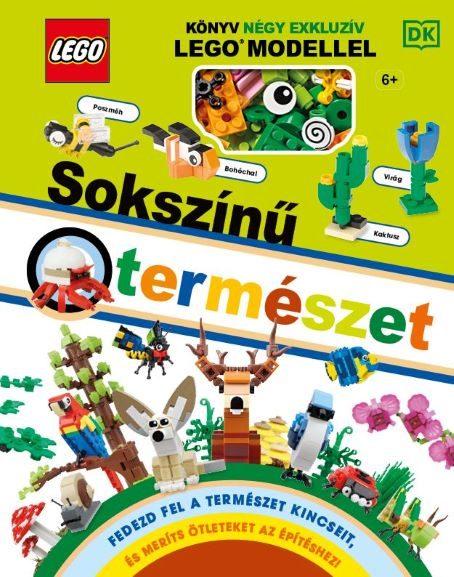 LEGO - SOKSZÍNŰ TERMÉSZET - KÖNYV NÉGY EXKLUZÍV LEGO MODELLEL