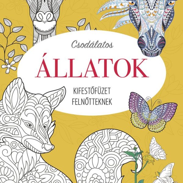 KIFESTŐFÜZET FELNŐTTEKNEK - CSODÁLATOS ÁLLATOK