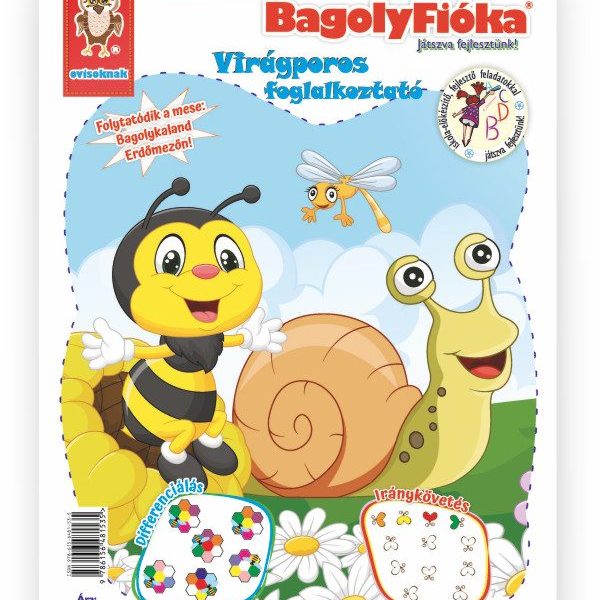BAGOLYFIÓKA KREATÍV FOGLALKOZTATÓ FÜZET - VIRÁGPOROS