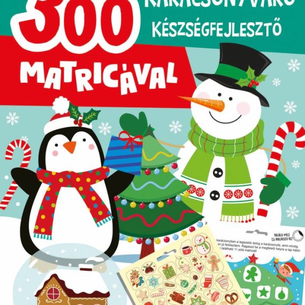 KARÁCSONYVÁRÓ KÉSZSÉGFEJLESZTŐ - 300 MATRICÁVAL