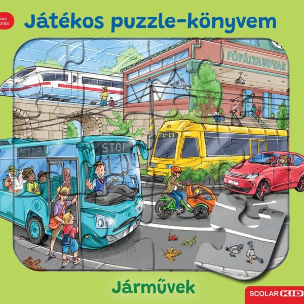 JÁTÉKOS PUZZLE-KÖNYVEM - JÁRMŰVEK