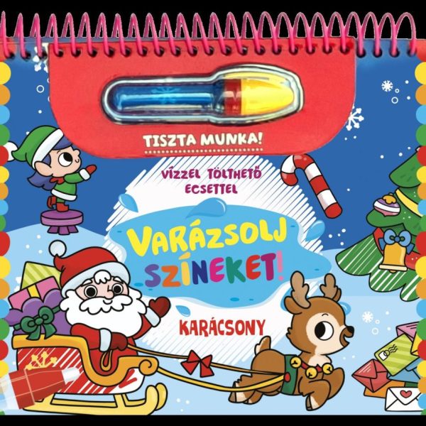 VARÁZSOLJ SZÍNEKET! - KARÁCSONY (VÍZZEL TÖLTHETŐ ECSETTEL)