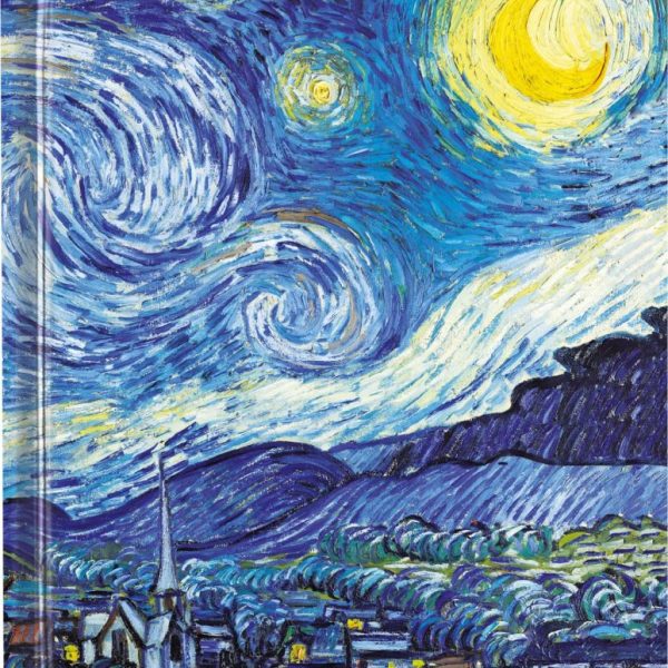 FLAME TREE A4 NOTESZ V.V.GOGH, STARRY NIGHT