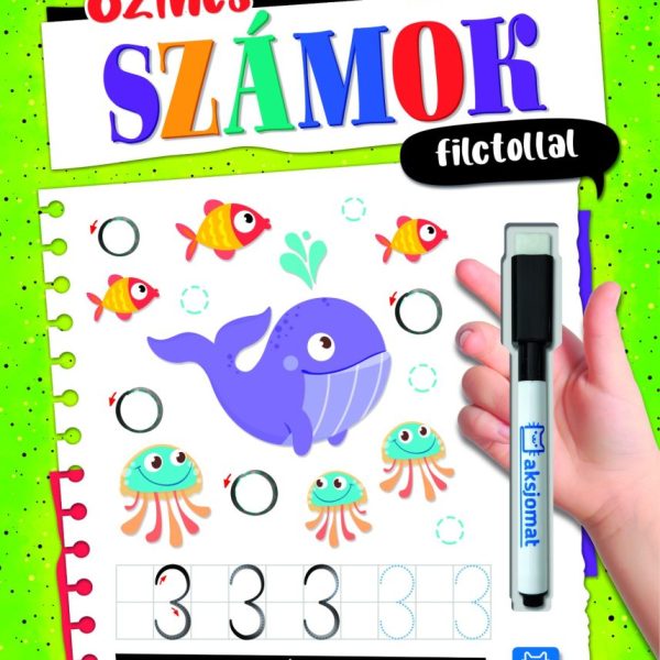 SZÍNES SZÁMOK FILCTOLLAL - 5. ÉVES KORTÓL
