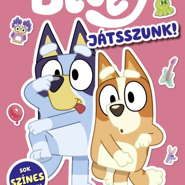 BLUEY - JÁTSSZUNK! - MATRICÁS FOGLALKOZTATÓKÖNYV