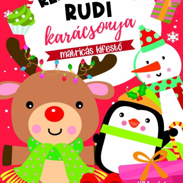 RÉNSZARVAS RUDI KARÁCSONYA - MATRICÁS KIFESTŐ - TÖBB MINT 60 DB MATRICÁVAL