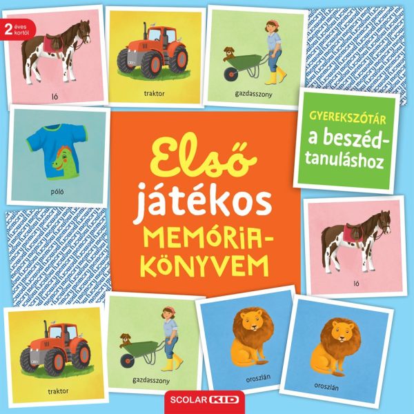 ELSŐ JÁTÉKOS MEMÓRIAKÖNYVEM - GYEREKSZÓTÁR A BESZÉDTANULÁSHOZ