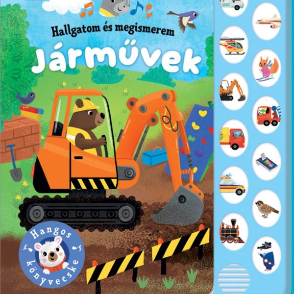 JÁRMŰVEK - HALLGATOM ÉS MEGISMEREM - HANGOS KÖNYVECSKE