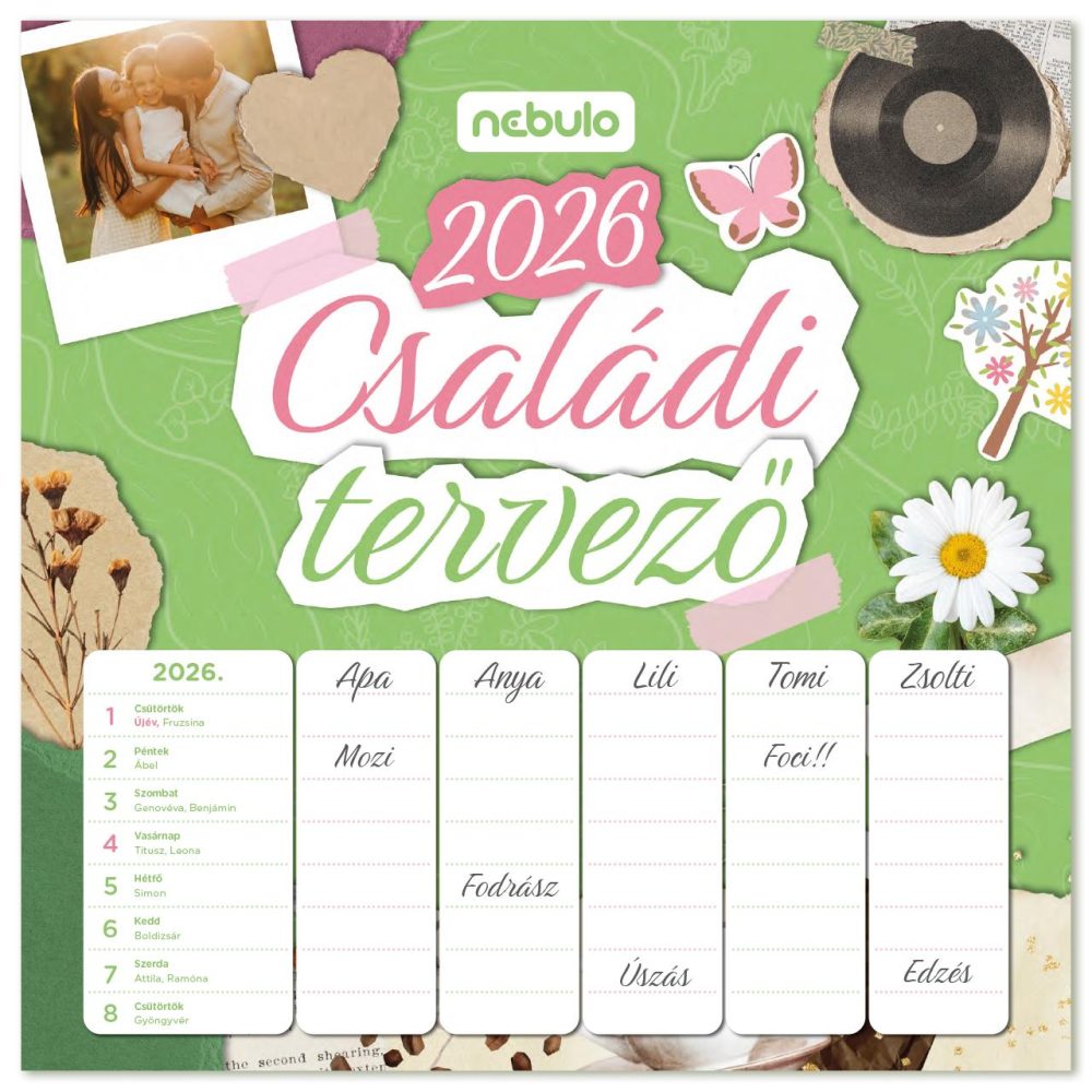 FALINAPTÁR LEMEZ NAGY 2026 CSALÁDI TERVEZŐ