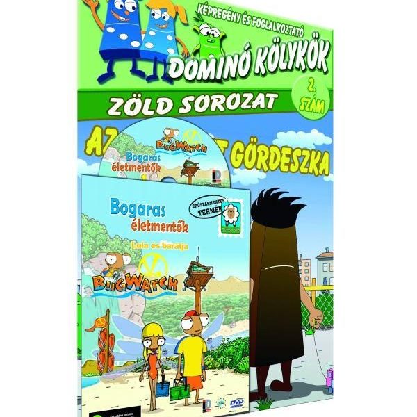 DOMINÓ KÖLYKÖK 2. - AZ ELTÖRÖTT GÖRDESZKA + DVD: BOGARAS ÉLETMENTŐK