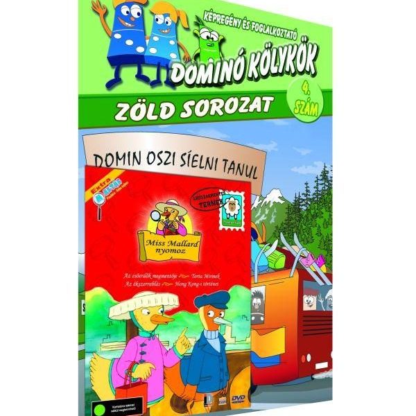DOMINÓ KÖLYKÖK 4. - DOMIN OSZI SÍELNI TANUL + DVD: MISS MALLARD NYOMOZ