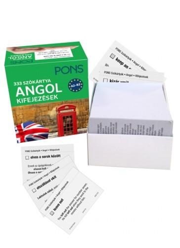 ANGOL KIFEJEZÉSEK - 333 SZÓKÁRTYA A2-B2 (PONS)