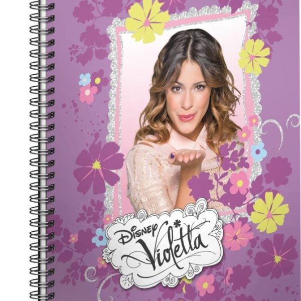 PG W.DISNEY VIOLETTA - SPIRÁLOS NOTESZ A5, 80 LAPOS, VONALAS