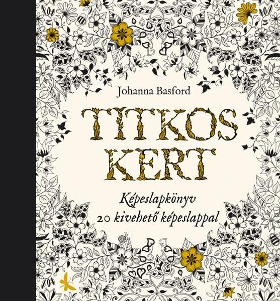 TITKOS KERT - KÉPESLAPKÖNYV 20 KIVEHETŐ KÉPESLAPPAL