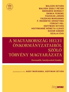 A MAGYARORSZÁG HELYI ÖNKORMÁNYZATAIRÓL SZÓLÓ TÖRVÉNY MAGY.(3. HATÁLYOS KIADÁS)