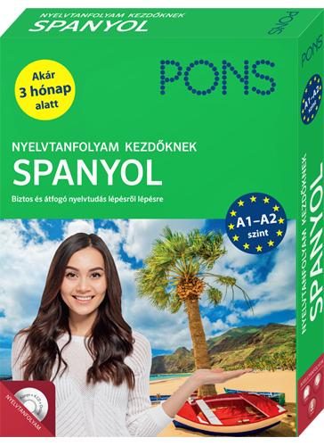 PONS NYELVTANFOLYAM KEZDŐKNEK - SPANYOL (KÖNYV+CD)