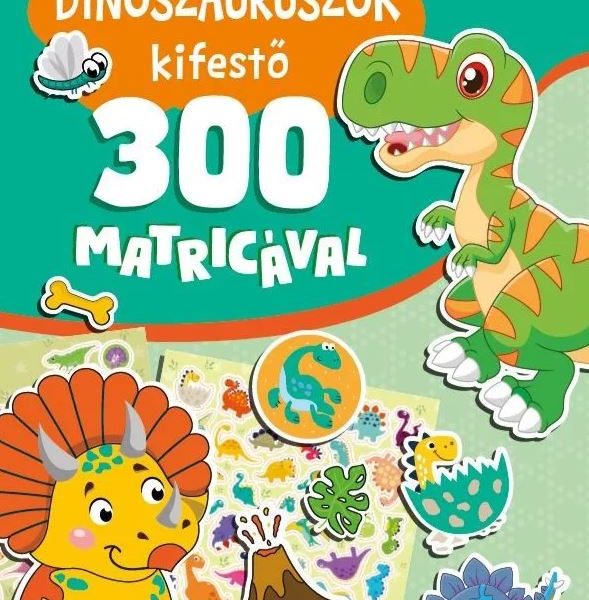 DINOSZAURUSZOK KIFESTŐ 300 MATRICÁVAL