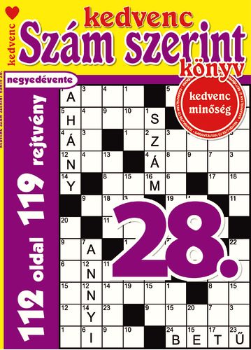 KEDVENC SZÁM SZERINT KÖNYV 28.