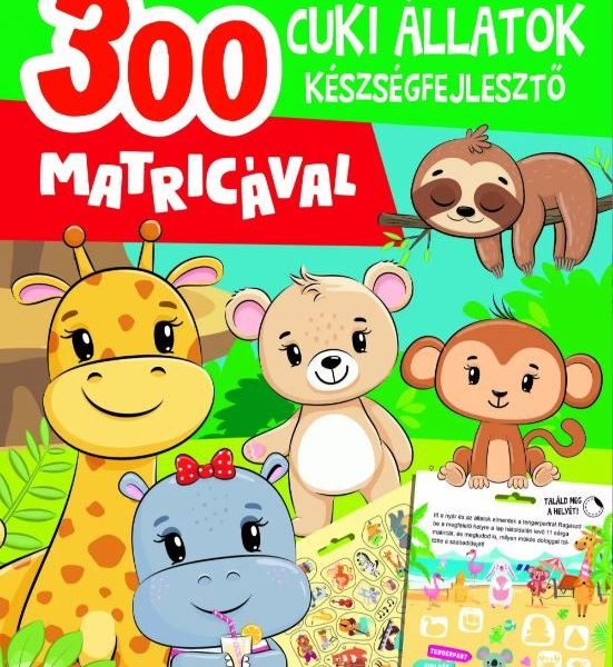 CUKI ÁLLATOK KÉSZSÉGFEJLESZTŐ- 300 MATRICÁVAL