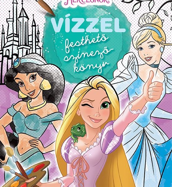 VÍZZEL FESTHETŐ SZÍNEZŐKÖNYV - DISNEY HERCEGNŐK