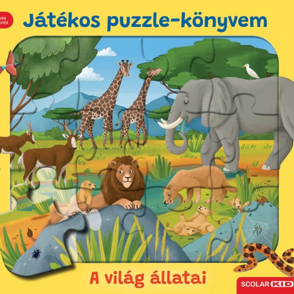 JÁTÉKOS PUZZLE-KÖNYVEM - A VILÁG ÁLLATAI