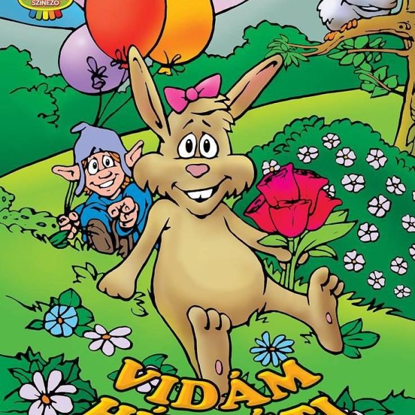 VIDÁM HÚSVÉTI KÖSZÖNTŐ - PIKTOR SZÍNES KIFESTŐ  47.