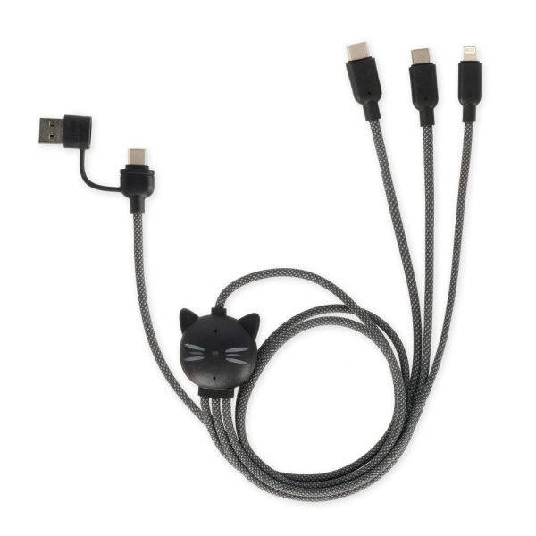 LEGAMI TÖLTŐ, USB-C+MICRO USB+FÉNY, CICÁS