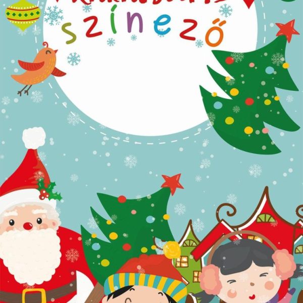 KARÁCSONYI SZÍNEZŐ (12DB SZÍNES CERUZÁVAL!)