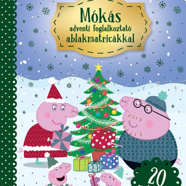 PEPPA MALAC - MÓKÁS ADVENTI FOGLALKOZTATÓ ABLAKMATRICÁKKAL