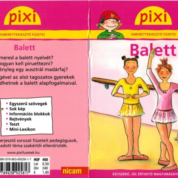 BALETT - PIXI ISMERETTERJESZTŐ FÜZETEI