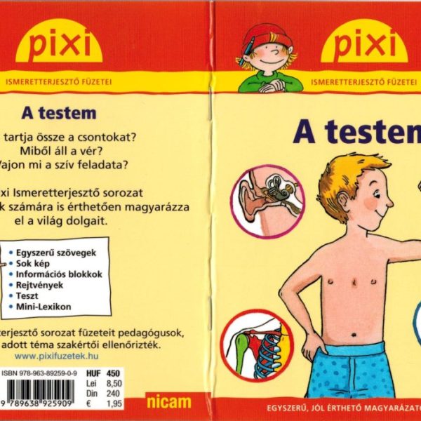 A TESTEM - PIXI ISMERETTERJESZTŐ FÜZETEI