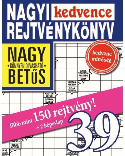 NAGYI KEDVENCE REJTVÉNYKÖNYV 39.