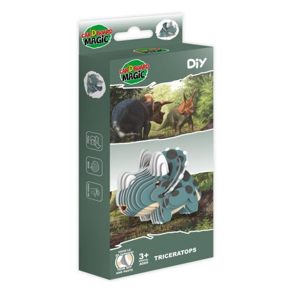 3D PAPÍRSZOBRÁSZAT TRICERATOPS