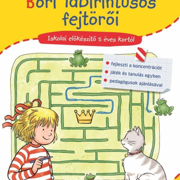 BORI LABIRINTUSOS FEJTÖRŐI - ISKOLAI ELŐKÉSZÍTŐ 5 ÉVES KORTÓL